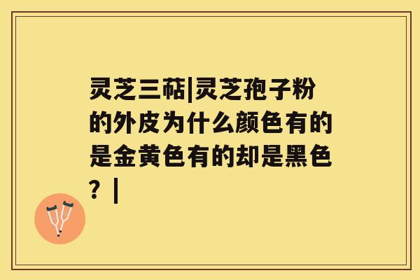 灵芝三萜|灵芝孢子粉的外皮为什么颜色有的是金黄色有的却是黑色？|