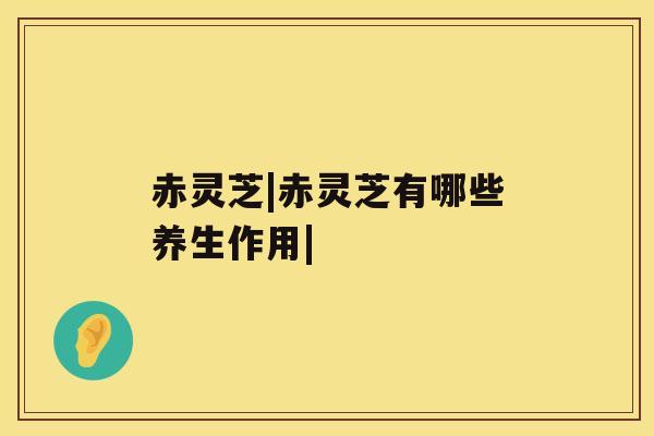 赤灵芝|赤灵芝有哪些养生作用| 赤灵芝|赤灵芝有哪些养生作用|