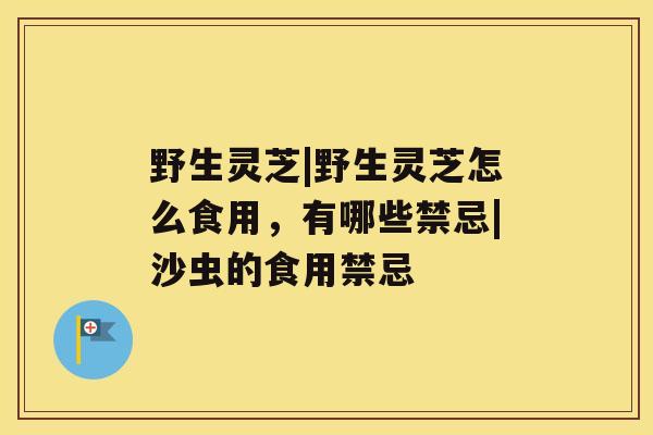 野生灵芝|野生灵芝怎么食用,有哪些禁忌|沙虫的食用禁忌 野生灵芝|野生灵芝怎么食用,有哪些禁忌|沙虫的食用禁忌