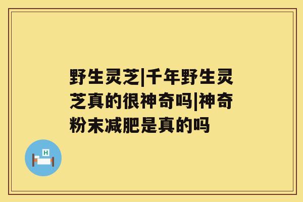 野生灵芝|千年野生灵芝真的很神奇吗|神奇粉末减肥是真的吗 野生灵芝|千年野生灵芝真的很神奇吗|神奇粉末减肥是真的吗