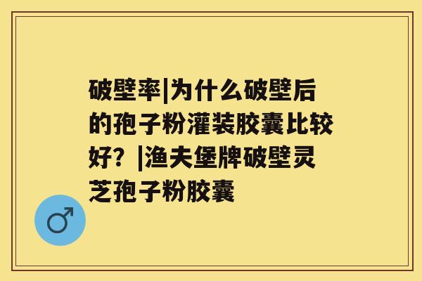 破壁率|为什么破壁后的孢子粉灌装胶囊比较好？|渔夫堡牌破壁灵芝孢子粉胶囊