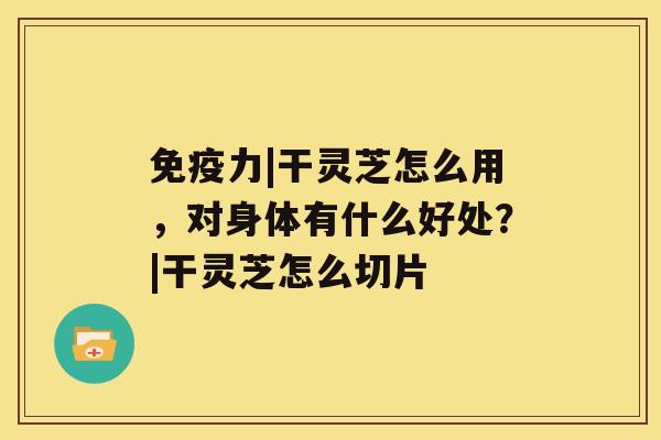 免疫力|干灵芝怎么用，对身体有什么好处？|干灵芝怎么切片