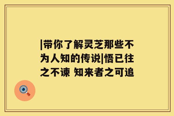 |带你了解灵芝那些不为人知的传说|悟已往之不谏 知来者之可追