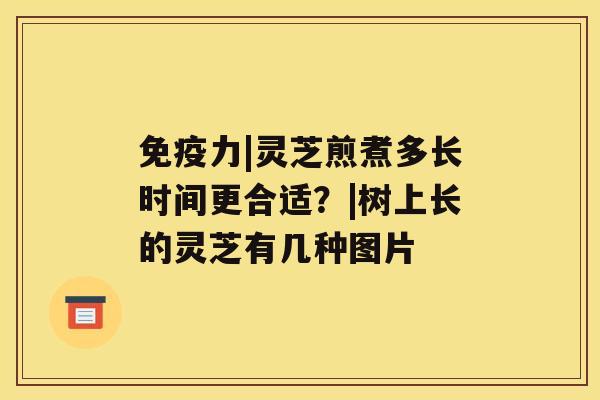 免疫力|灵芝煎煮多长时间更合适?|树上长的灵芝有几种图片 免疫力|灵芝煎煮多长时间更合适?|树上长的灵芝有几种图片