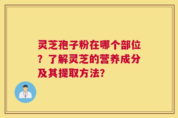 灵芝孢子粉在哪个部位？了解灵芝的营养成分及其提取方法？