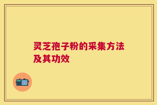 灵芝孢子粉的采集方法及其功效