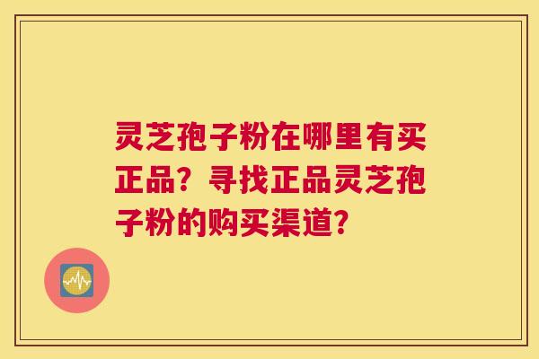 灵芝孢子粉在哪里有买正品？寻找正品灵芝孢子粉的购买渠道？