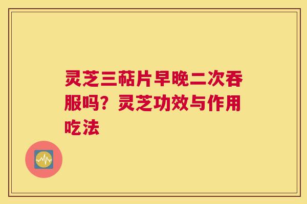 灵芝三萜片早晚二次吞服吗？灵芝功效与作用吃法