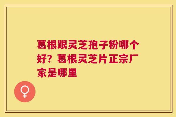 葛根跟灵芝孢子粉哪个好？葛根灵芝片正宗厂家是哪里