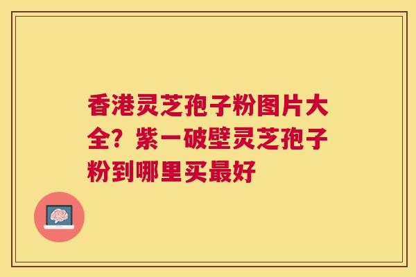 香港灵芝孢子粉图片大全？紫一破壁灵芝孢子粉到哪里买好