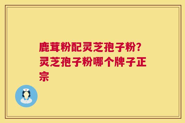 鹿茸粉配灵芝孢子粉？灵芝孢子粉哪个牌子正宗