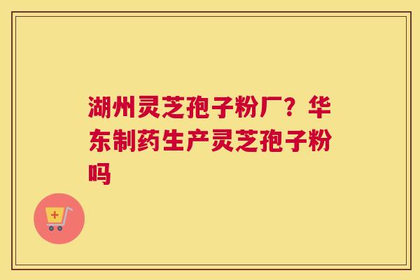 湖州灵芝孢子粉厂？华东制药生产灵芝孢子粉吗