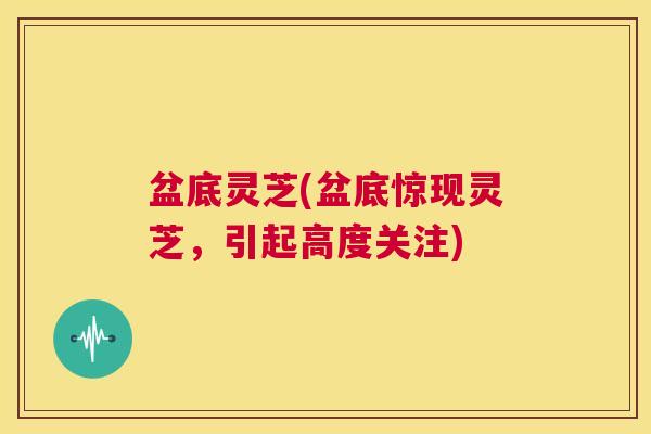 盆底灵芝(盆底惊现灵芝，引起高度关注)