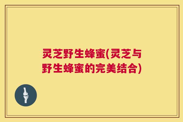 灵芝野生蜂蜜(灵芝与野生蜂蜜的完美结合)