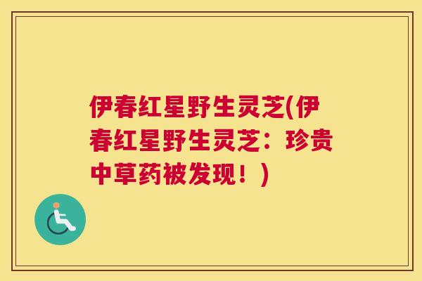 伊春红星野生灵芝(伊春红星野生灵芝：珍贵中草药被发现！)