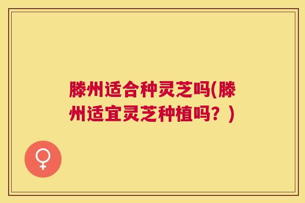 滕州适合种灵芝吗(滕州适宜灵芝种植吗？)