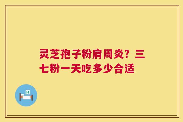 灵芝孢子粉肩周炎？三七粉一天吃多少合适