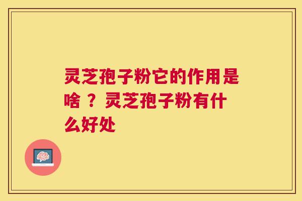 灵芝孢子粉它的作用是啥 ？灵芝孢子粉有什么好处