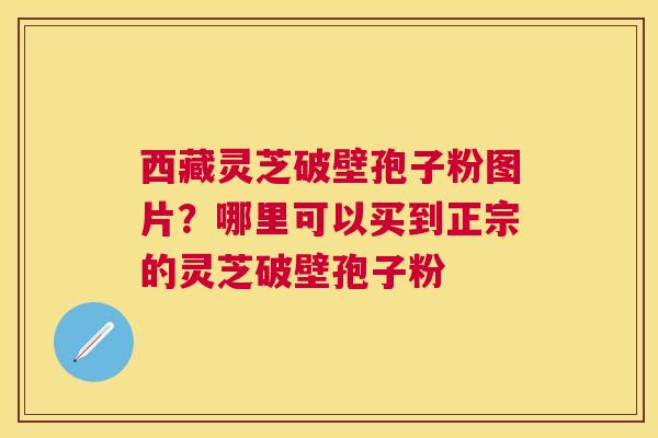 西藏灵芝破壁孢子粉图片？哪里可以买到正宗的灵芝破壁孢子粉