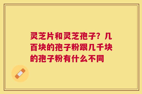灵芝片和灵芝孢子？几百块的孢子粉跟几千块的孢子粉有什么不同