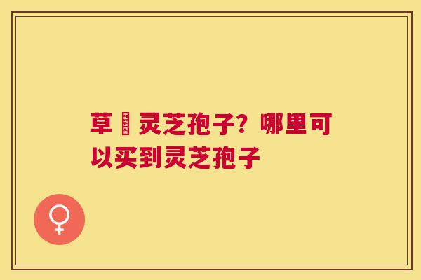 草姫灵芝孢子？哪里可以买到灵芝孢子