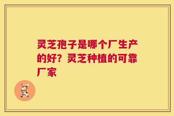 灵芝孢子是哪个厂生产的好？灵芝种植的可靠厂家