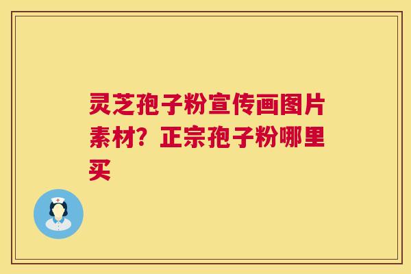 灵芝孢子粉宣传画图片素材？正宗孢子粉哪里买