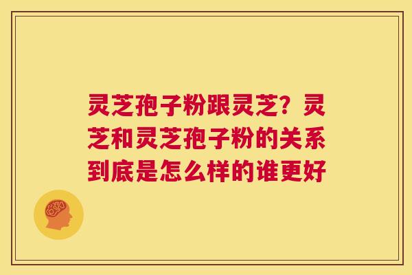 灵芝孢子粉跟灵芝？灵芝和灵芝孢子粉的关系到底是怎么样的谁更好