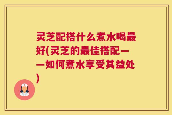 灵芝配搭什么煮水喝好(灵芝的佳搭配——如何煮水享受其益处)