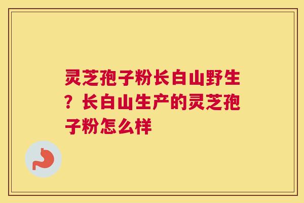 灵芝孢子粉长白山野生？长白山生产的灵芝孢子粉怎么样