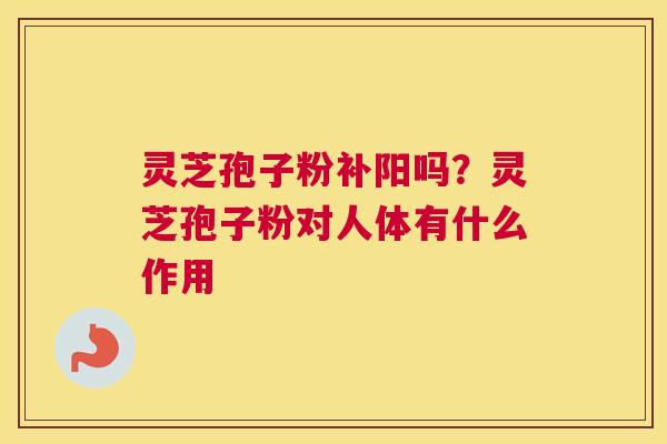 灵芝孢子粉补阳吗？灵芝孢子粉对人体有什么作用