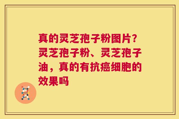 真的灵芝孢子粉图片？灵芝孢子粉、灵芝孢子油，真的有抗细胞的效果吗