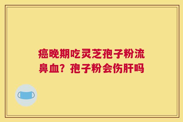 晚期吃灵芝孢子粉流鼻？孢子粉会伤吗