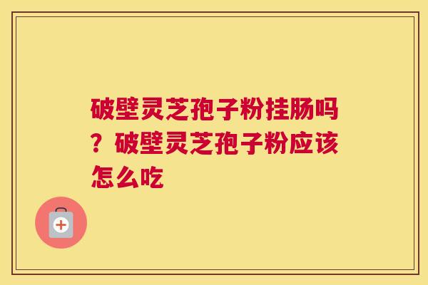 破壁灵芝孢子粉挂肠吗？破壁灵芝孢子粉应该怎么吃