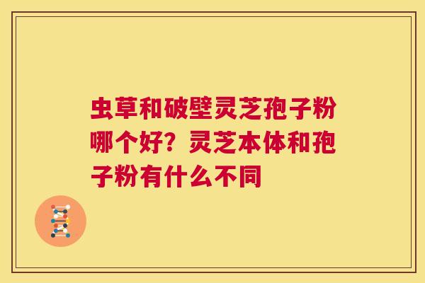 虫草和破壁灵芝孢子粉哪个好？灵芝本体和孢子粉有什么不同