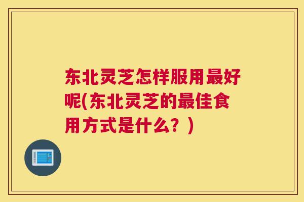 东北灵芝怎样服用好呢(东北灵芝的佳食用方式是什么？)