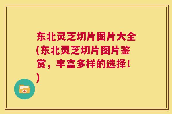 东北灵芝切片图片大全(东北灵芝切片图片鉴赏，丰富多样的选择！)