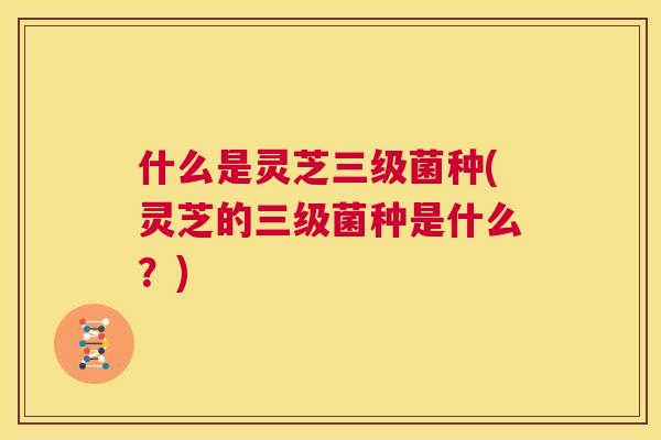 什么是灵芝三级菌种(灵芝的三级菌种是什么？)