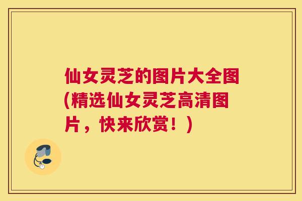 仙女灵芝的图片大全图(精选仙女灵芝高清图片，快来欣赏！)