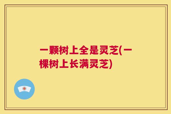 一颗树上全是灵芝(一棵树上长满灵芝)