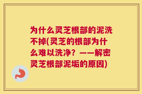 为什么灵芝根部的泥洗不掉(灵芝的根部为什么难以洗净？——解密灵芝根部泥垢的原因)