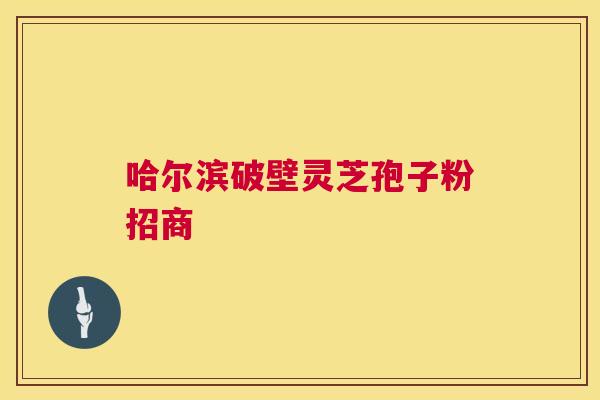 哈尔滨破壁灵芝孢子粉招商