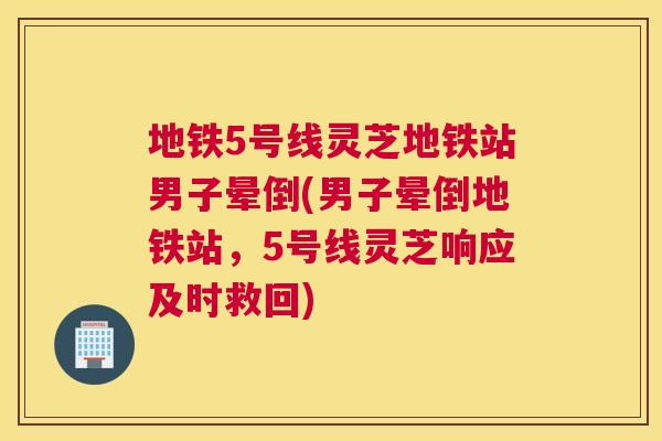 地铁5号线灵芝地铁站男子晕倒(男子晕倒地铁站，5号线灵芝响应及时救回)