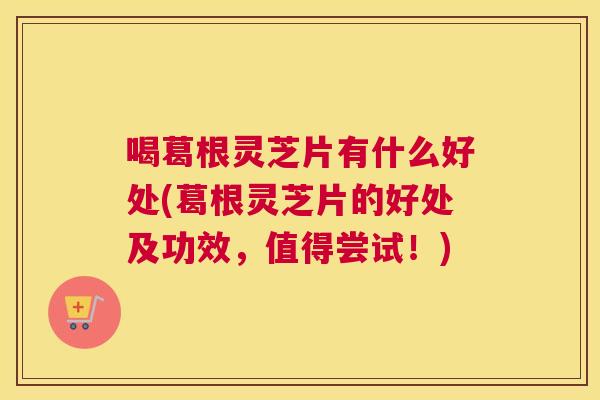 喝葛根灵芝片有什么好处(葛根灵芝片的好处及功效，值得尝试！)