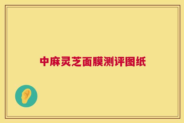 中麻灵芝面膜测评图纸