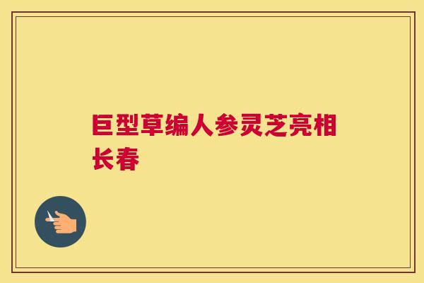 巨型草编人参灵芝亮相长春