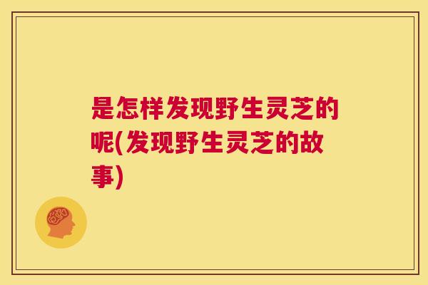 是怎样发现野生灵芝的呢(发现野生灵芝的故事)