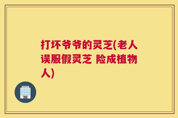 打坏爷爷的灵芝(老人误服假灵芝 险成植物人) 打坏爷爷的灵芝(老人误服假灵芝 险成植物人)