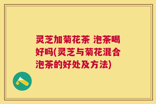 灵芝加菊花茶 泡茶喝好吗(灵芝与菊花混合泡茶的好处及方法) 灵芝加菊花茶 泡茶喝好吗(灵芝与菊花混合泡茶的好处及方法)