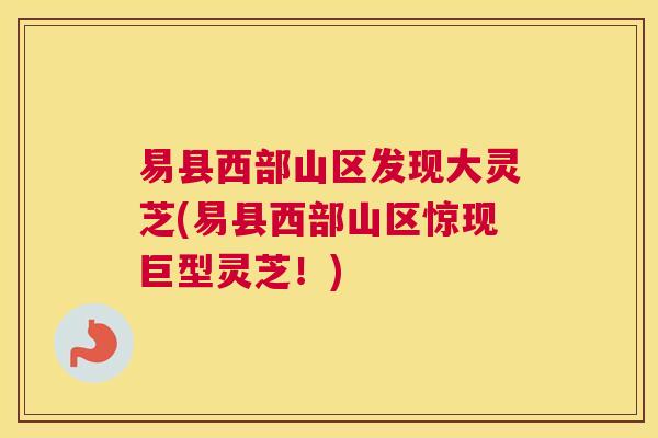 易县西部山区发现大灵芝(易县西部山区惊现巨型灵芝!) 易县西部山区发现大灵芝(易县西部山区惊现巨型灵芝!)
